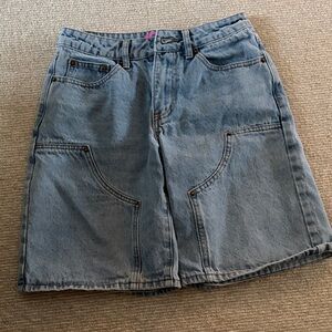 Edikted Blue Denim Skirt